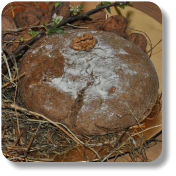 Rezept für Baumnuss Brot, hergestellt aus Baumnuss Mehl
