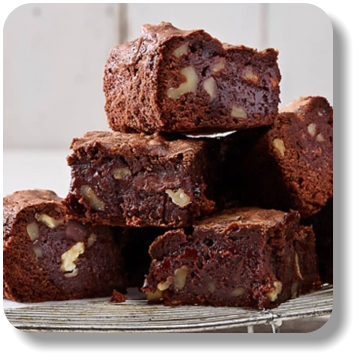 Rezept für Baumnuss-Brownies, hergestellt aus Baumnuss Mehl